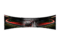 Triple Display Screens - HD Curved